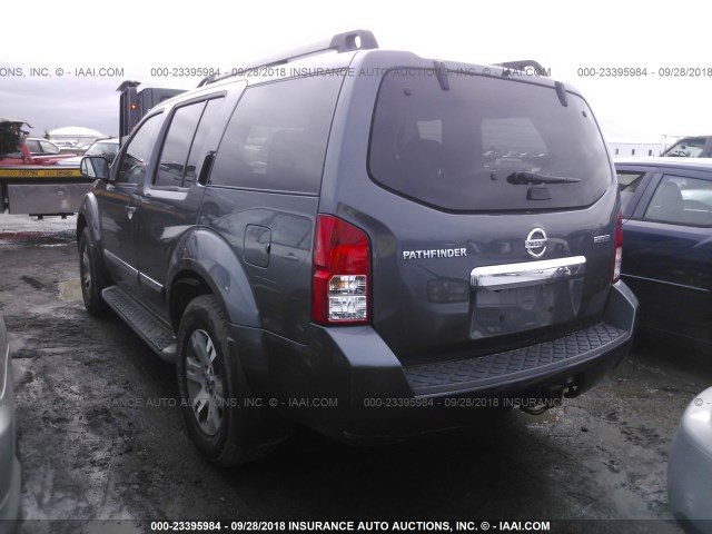 5N1AR1NB9CC629796 - 2012 NISSAN PATHFINDER S/LE/SE GRAY photo 3