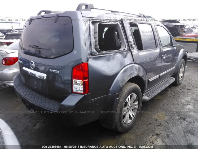 5N1AR1NB9CC629796 - 2012 NISSAN PATHFINDER S/LE/SE GRAY photo 4