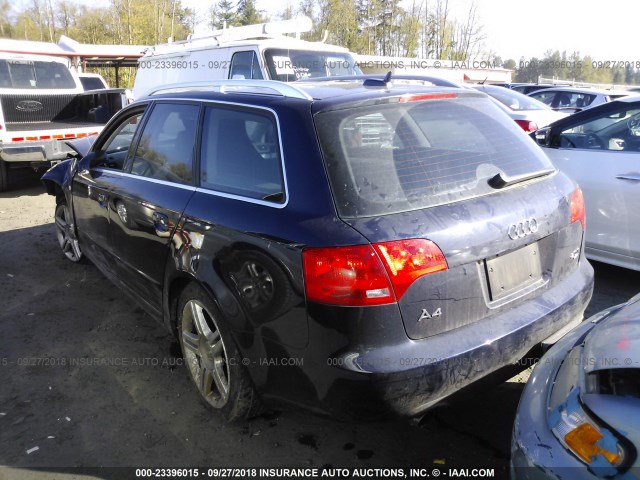 WAUKF78E26A081535 - 2006 AUDI A4 2.0T AVANT QUATTRO BLUE photo 3