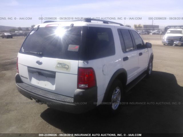 1FMZU62K03ZA94079 - 2003 FORD EXPLORER XLS/XLS SPORT WHITE photo 4