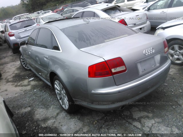 WAUML44E84N009170 - 2004 AUDI A8 L QUATTRO SILVER photo 3