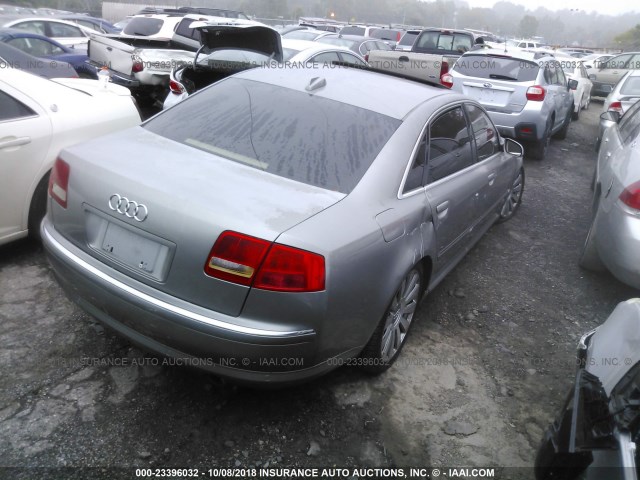 WAUML44E84N009170 - 2004 AUDI A8 L QUATTRO SILVER photo 4