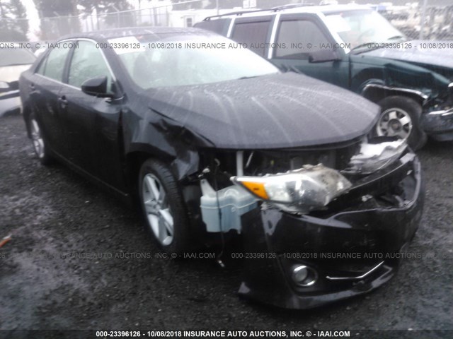 4T1BF1FK6CU050657 - 2012 TOYOTA CAMRY SE/LE/XLE BLACK photo 1