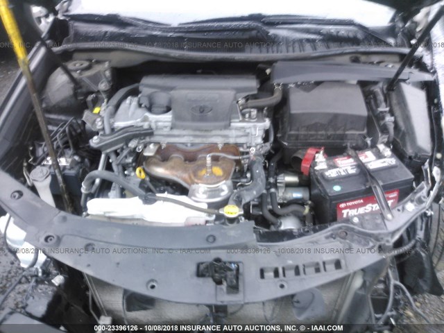 4T1BF1FK6CU050657 - 2012 TOYOTA CAMRY SE/LE/XLE BLACK photo 10