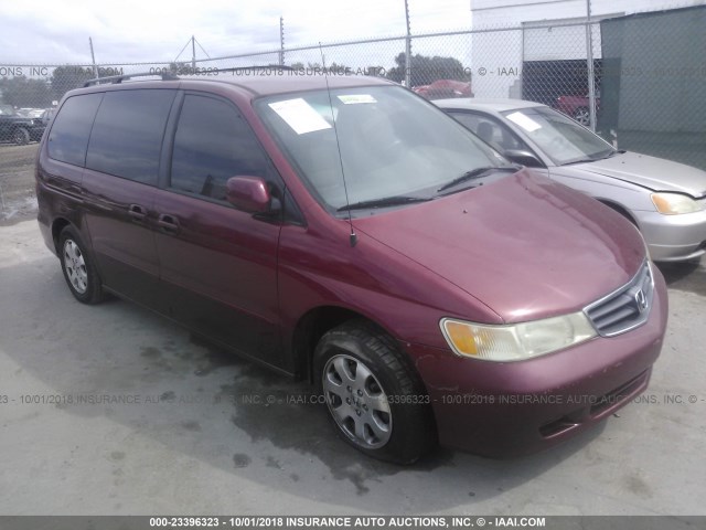 5FNRL18903B006667 - 2003 HONDA ODYSSEY EXL RED photo 1