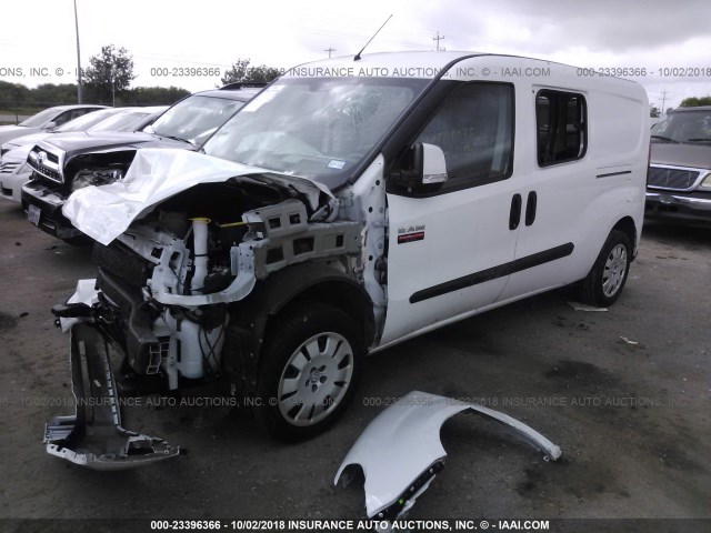 ZFBERFBB9H6E09075 - 2017 RAM PROMASTER CITY SLT WHITE photo 2