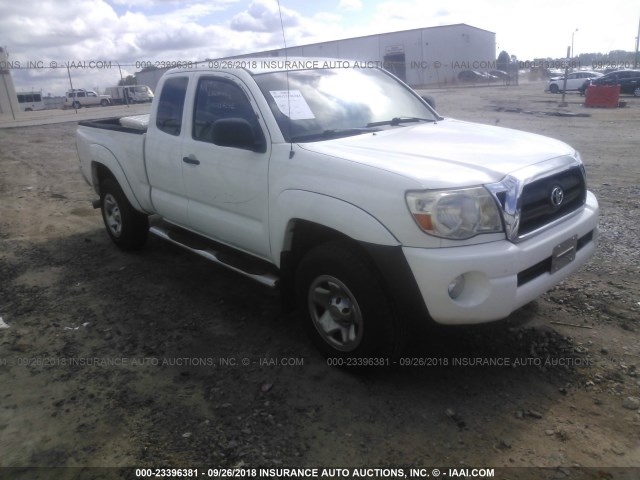5TETU62N85Z033932 - 2005 TOYOTA TACOMA PRERUNNER ACCESS CAB WHITE photo 1