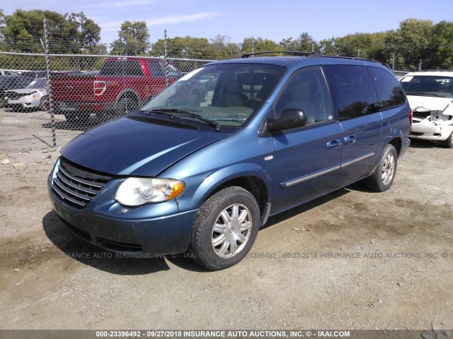 2C4GP54L85R286978 - 2005 CHRYSLER TOWN & COUNTRY TOURING BLUE photo 2