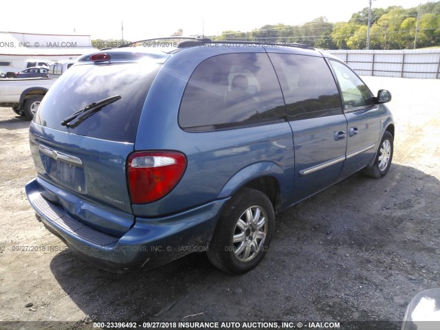 2C4GP54L85R286978 - 2005 CHRYSLER TOWN & COUNTRY TOURING BLUE photo 4
