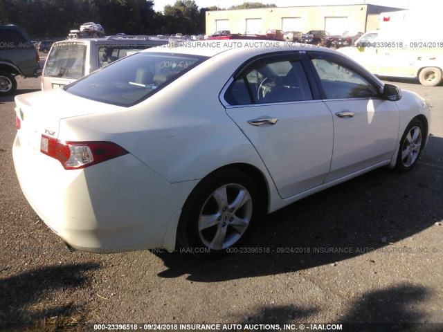 JH4CU266X9C035051 - 2009 ACURA TSX WHITE photo 4