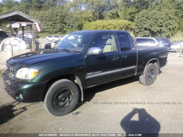 5TBRN34193S381676 - 2003 TOYOTA TUNDRA GREEN photo 2