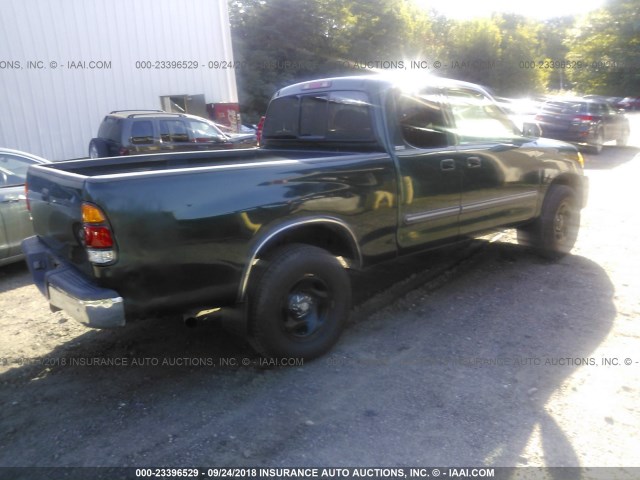 5TBRN34193S381676 - 2003 TOYOTA TUNDRA GREEN photo 4