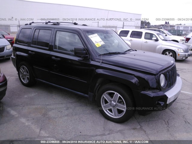 1J8FF48W27D415776 - 2007 JEEP PATRIOT LIMITED BLACK photo 1