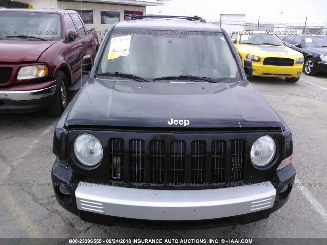 1J8FF48W27D415776 - 2007 JEEP PATRIOT LIMITED BLACK photo 6