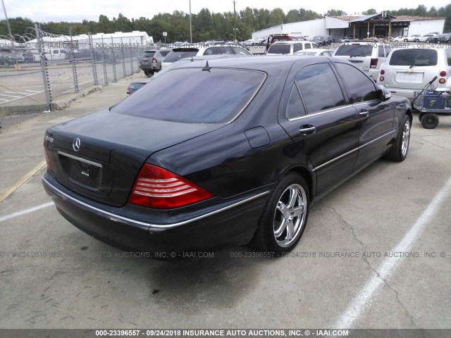 WDBNG70JX4A401914 - 2004 MERCEDES-BENZ S 430 Dark Blue photo 4