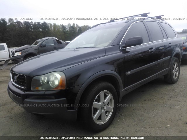 YV1CY592851191525 - 2005 VOLVO XC90 BLACK photo 2