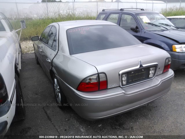 1LNHM87A43Y667983 - 2003 LINCOLN LS GRAY photo 3