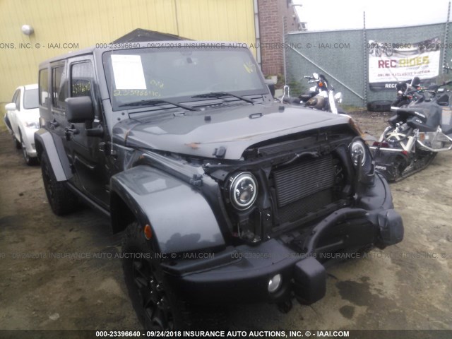 1C4BJWEG3GL200099 - 2016 JEEP WRANGLER UNLIMITE SAHARA BLACK photo 1