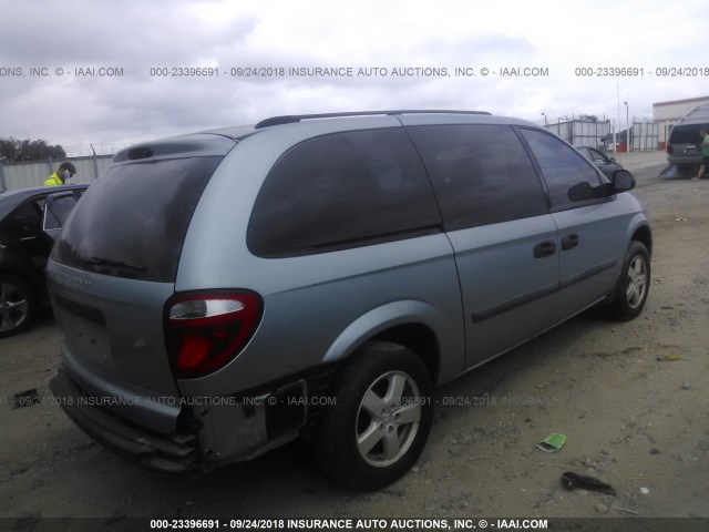 1D4GP24R26B722021 - 2006 DODGE GRAND CARAVAN SE Light Blue photo 4