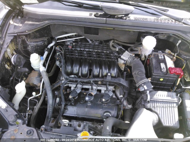 4A4MN21S58E012764 - 2008 MITSUBISHI ENDEAVOR LS BLACK photo 10