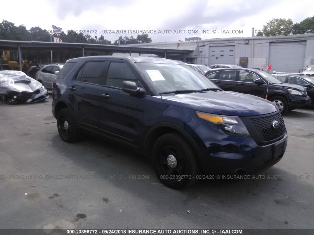 1FM5K8AT8FGC08906 - 2015 FORD EXPLORER POLICE INTERCEPTOR BLUE photo 1