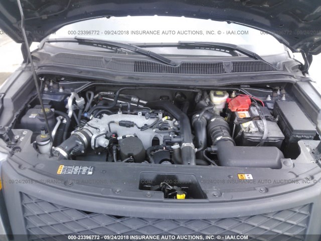 1FM5K8AT8FGC08906 - 2015 FORD EXPLORER POLICE INTERCEPTOR BLUE photo 10