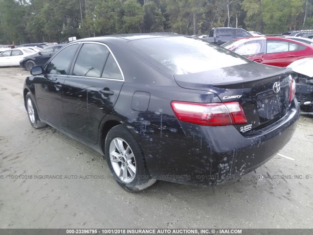 4T1BE46K18U739470 - 2008 TOYOTA CAMRY CE/LE/XLE/SE BLACK photo 3