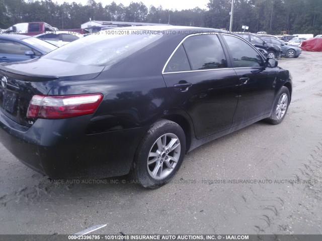 4T1BE46K18U739470 - 2008 TOYOTA CAMRY CE/LE/XLE/SE BLACK photo 4