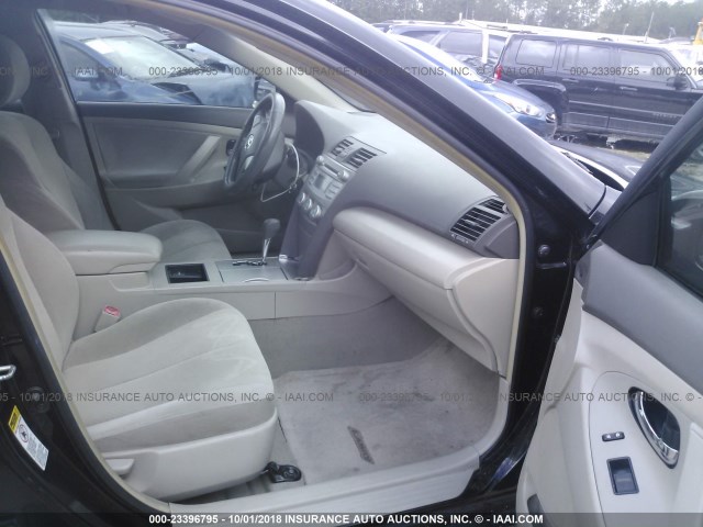 4T1BE46K18U739470 - 2008 TOYOTA CAMRY CE/LE/XLE/SE BLACK photo 5