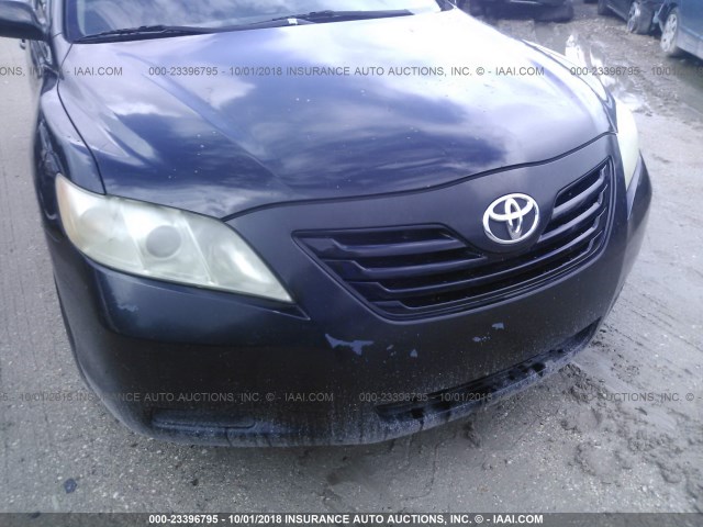 4T1BE46K18U739470 - 2008 TOYOTA CAMRY CE/LE/XLE/SE BLACK photo 6