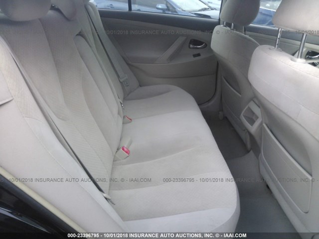 4T1BE46K18U739470 - 2008 TOYOTA CAMRY CE/LE/XLE/SE BLACK photo 8