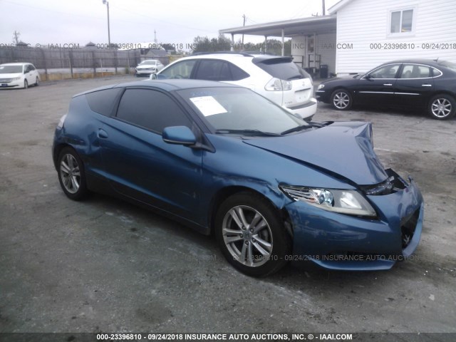 JHMZF1D6XBS009871 - 2011 HONDA CR-Z EX BLUE photo 1