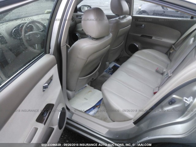 IN4AL11D85N419037 - 2005 NISSAN ALTIMA S/SL BEIGE photo 8