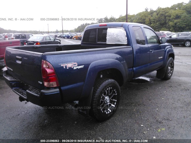 5TEUU42N78Z539653 - 2008 TOYOTA TACOMA ACCESS CAB Көк фото 4
