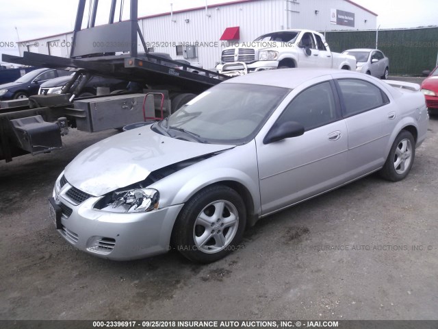 1B3EL46R06N268912 - 2006 DODGE STRATUS SXT SILVER photo 2