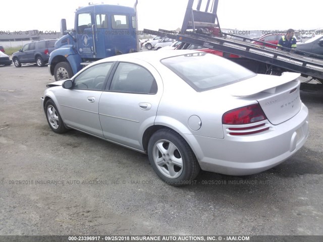 1B3EL46R06N268912 - 2006 DODGE STRATUS SXT SILVER photo 3