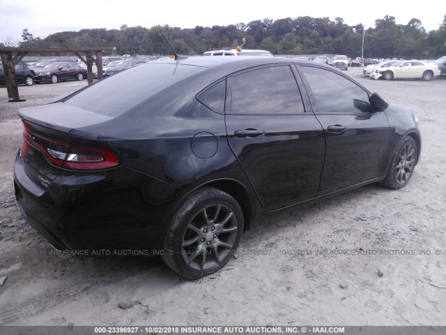 1C3CDFBB7ED833091 - 2014 DODGE DART SXT BLACK photo 4