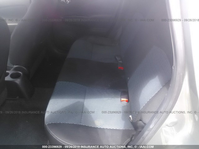 3N1CE2CP5FL387629 - 2015 NISSAN VERSA NOTE S/S PLUS/SV/SL/SR GRAY photo 8