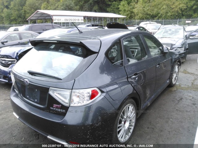 JF1GR89658L809701 - 2008 SUBARU IMPREZA WRX STI GRAY photo 4