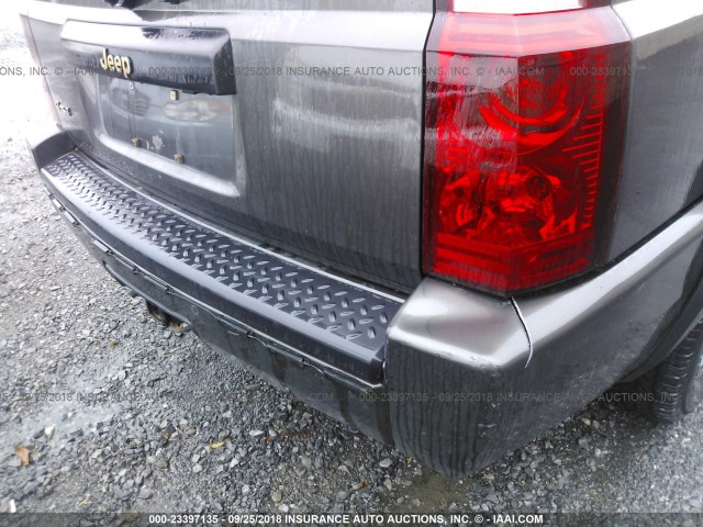 1J8HG48N96C127304 - 2006 JEEP COMMANDER Boz foto 6