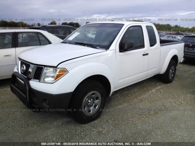 1N6BD06T27C432805 - 2007 NISSAN FRONTIER KING CAB XE WHITE photo 2