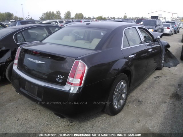 2C3CCACG6CH166806 - 2012 CHRYSLER 300 LIMITED BROWN photo 4