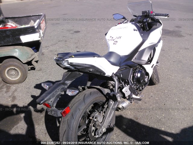 JKAEXEJ12HDA01674 - 2017 KAWASAKI EX650 J თეთრი ფოტო 4