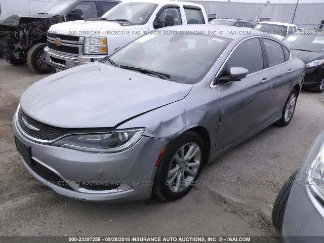 1C3CCCAB2FN590501 - 2015 CHRYSLER 200 LIMITED SILVER photo 2