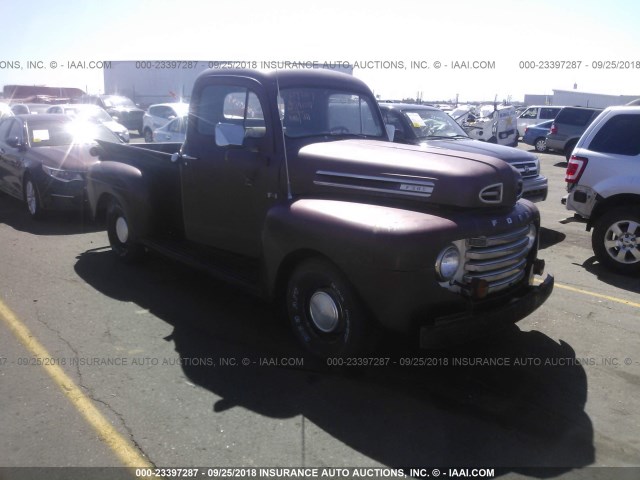 87HC86525 - 1948 FORD PICKUP MAROON photo 1