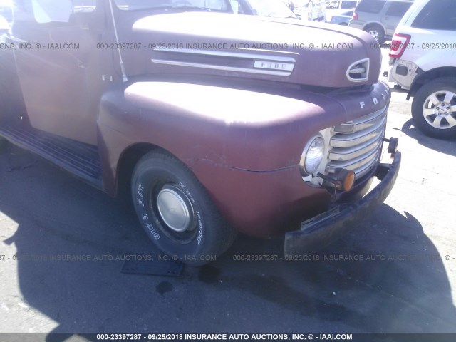 87HC86525 - 1948 FORD PICKUP MAROON photo 6