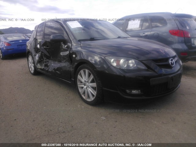 JM1BK34M181801740 - 2008 MAZDA SPEED 3 Schwarz Foto 1