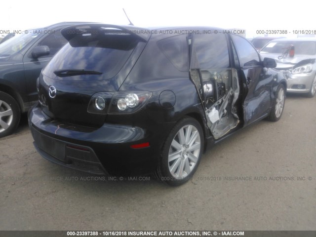 JM1BK34M181801740 - 2008 MAZDA SPEED 3 Schwarz Foto 4