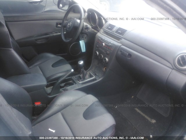 JM1BK34M181801740 - 2008 MAZDA SPEED 3 Schwarz Foto 5