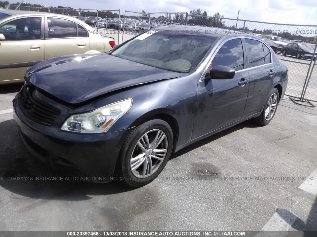 JNKCV61F49M353351 - 2009 INFINITI G37 GRAY photo 2